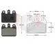 Satz Bremsbelag hinten V05/V09/V10/V11 schwarz