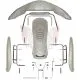Bodywork 507/509 komplett mit Haltern, perlweiß