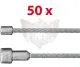 Câble d'accélérateur 1,5x2500mm 50 pièces