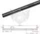 AXLE 1040x40x3mm EXTRA HARD 5 KEYS, BLACK