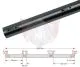 ACHSE KZ 1040x50x2mm MEDIUM, SCHWARZ