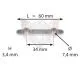 PASSFEDER MIT 2 STIFTEN ABSTAND 34mm