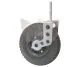 VORDERRAD PU 2.50/4 DN220mm MIT BEFESTIGUNG