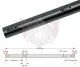 ACHSE 1040x50x2mm MITTEL 100ccm, SCHWARZ