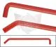 Durit d'eau 18mm en silicone, L = 100cm, rouge