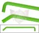 Durit d'eau 18mm en silicone, L = 100cm, vert