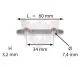 PASSFEDER MIT 2 STIFTEN ABSTAND 34mm