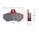 Jeu plaquettes SINTER 417-1, rouge