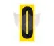 NUMBER 0 PLAIN BLACK ON YELLOW