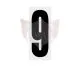 NUMBER 9 PLAIN BLACK