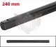 SPURSTANGE RUND 240mm SCHWARZ ELOXIERT