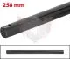 SPURSTANGE RUND 258mm SCHWARZ ELOXIERT