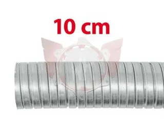 FLEXIBLE TUBE 50mm, L=10cm, STAINLESS STEEL