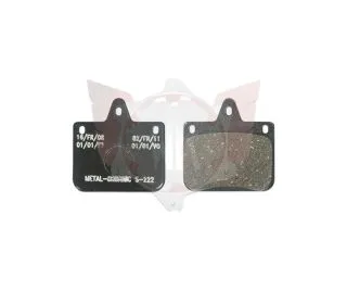 Front brake pad set V04/V06/V10 black