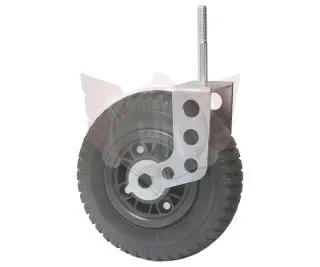 TROLLEY WHEEL AND TYRE FRONT PU 2.50/6 WITH BOLT