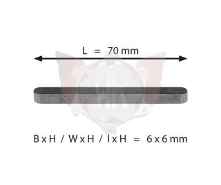 ACHSKEIL 6x6x70mm WILDKART