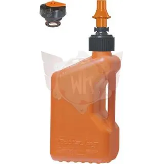 Jerrican TUFF JUG orange, 20 litres, avec vanne rapide orange