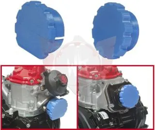 Kit couvercles bleu pour moteur ROTAX