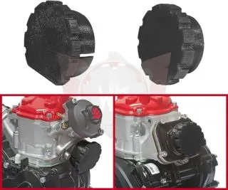 Kit couvercles noir pour moteur ROTAX