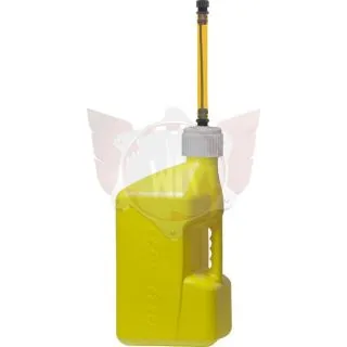 Jerrican TUFF JUG jaune, 20 litres, avec bouchon blanc